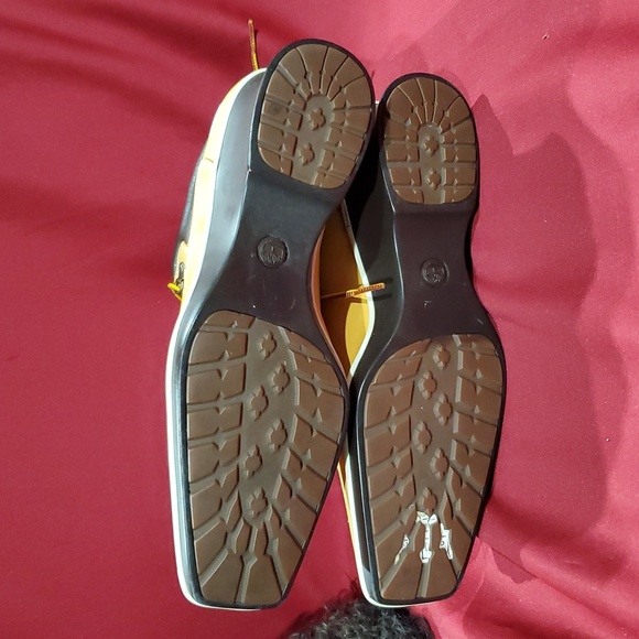 Timberland tan full lace wedge heel squared toe nubuck suede boots - Picture 7 of 10